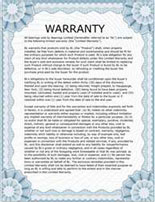 Operation and Maintenance Warranty