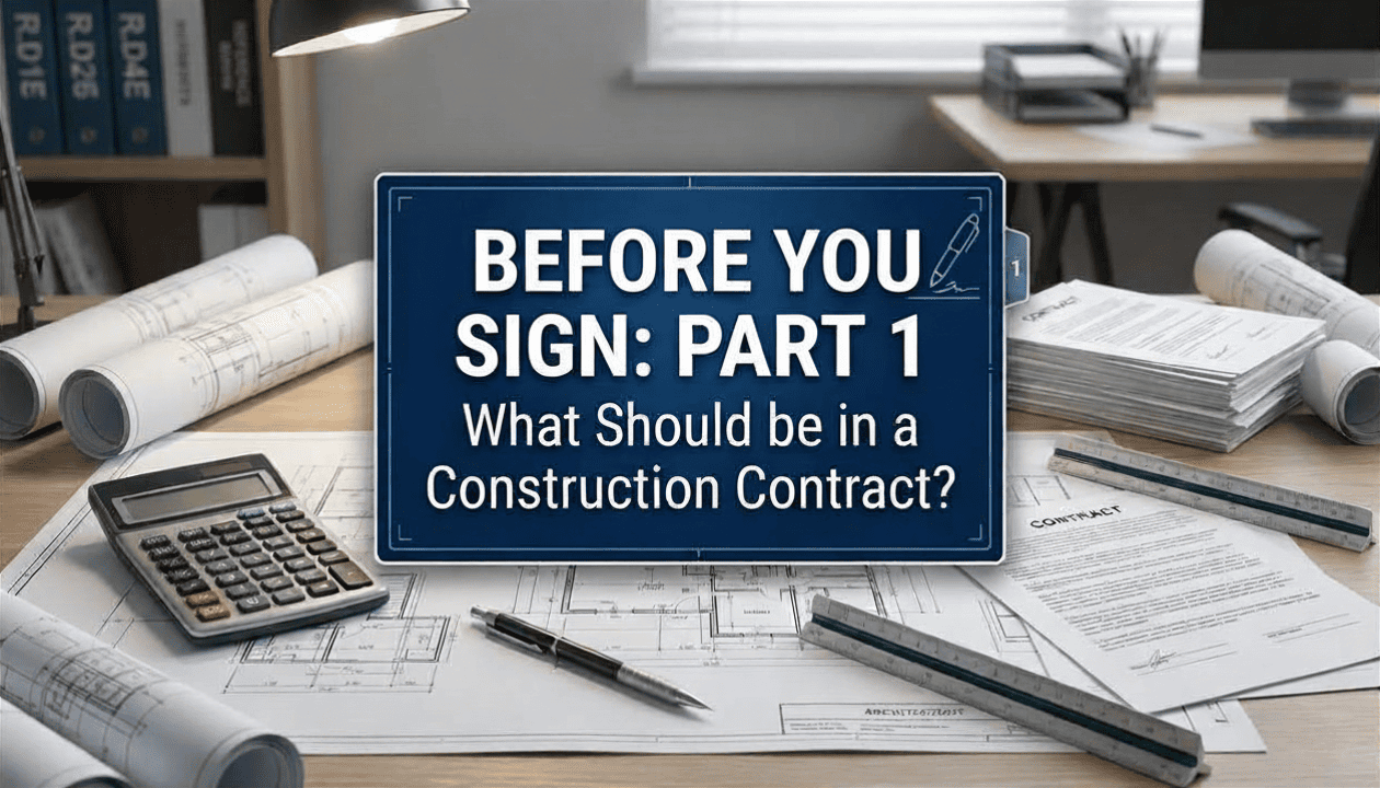 What should be in a construction contract?