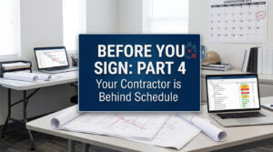 Your Contractor is Behind Schedule Series Part 4