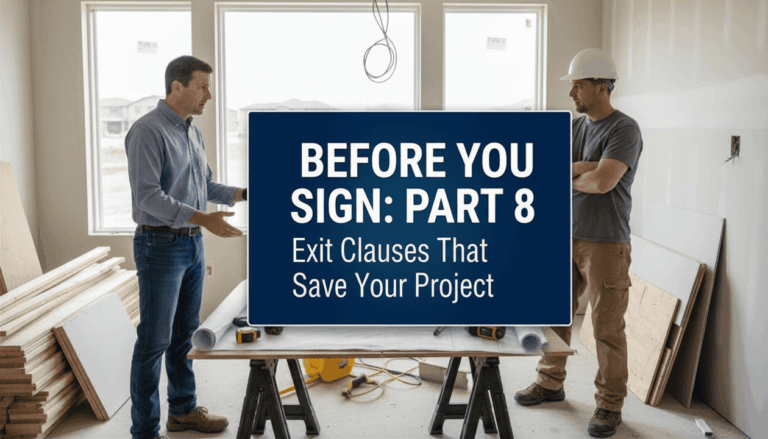 Contract Termination Clause & 2 More Exit Strategies Project Series Part 8